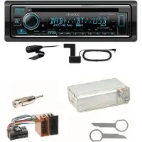 Kenwood KDC-BT740DAB Digitalradio Bluetooth Einbauset für Mercedes A C M Klasse