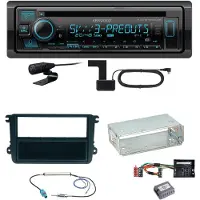Kenwood KDC-BT960DAB Bluetooth DAB Einbauset für Beetle Jetta Sharan Tiguan T5