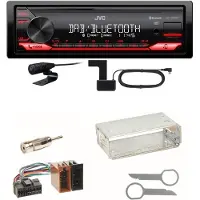 JVC KD-X282DBT Bluetooth Digitalradio Einbauset für Mercedes A C M Klasse