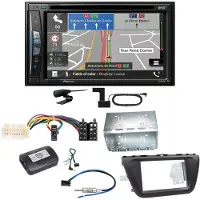 Pioneer AVIC-Z730DAB Navigation Bluetooth USB Einbauset für Suzuki SX4 S-Cross