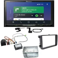 Pioneer AVH-Z9200DAB Android Auto Carplay USB Einbauset für T6 Sharan 2 Beetle
