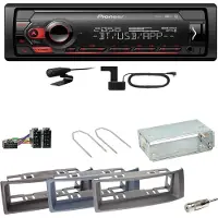 Pioneer MVH-S420DAB Bluetooth DAB+ AUX MP3 Einbauset für Renault Megane Scenic 1