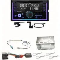 JVC KW-DB95BT Bluetooth Digitalradio Einbauset für Fox Polo 9N3