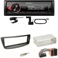 Pioneer MVH-330DAB Bluetooth DAB Einbauset Toyota Aygo Citroen C1 Peugeot 107