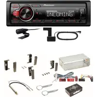 Pioneer MVH-330DAB Bluetooth Digitalradio Einbauset für Audi A3 8L