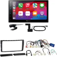 Pioneer SPH-DA77DAB CarPlay Android Auto DAB+ Einbauset für Toyota Hilux ab 2011