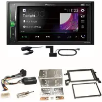 Pioneer DMH-A3300DAB Bluetooth MP3 DAB+ USB Einbauset für Suzuki Grand Vitara JT