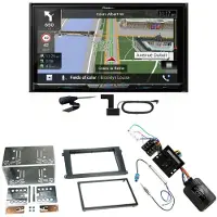 Pioneer AVIC-Z930DAB USB Navigation DAB+ Einbauset für Porsche Cayenne ab 2007