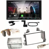 Kenwood DMX8021DABS Android Auto CarPlay Einbauset für Kia Sportage JE Rio JB