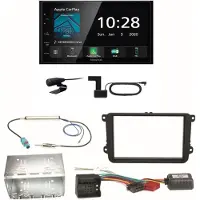 Kenwood DMX5020DABS Android Auto Einbauset für Seat Leon Alhambra Altea XL