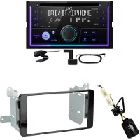 JVC KW-DB95BT Bluetooth Digitalradio Einbauset für Mitsubishi L200 ab 2016