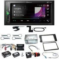 Pioneer DMH-A3300DAB Bluetooth MP3 USB DAB+ Einbauset für Audi A6 4B Facelift