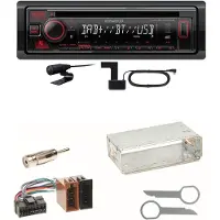 Kenwood KDC-BT450DAB Bluetooth Digitalradio Einbauset für Mercedes A C M Klasse