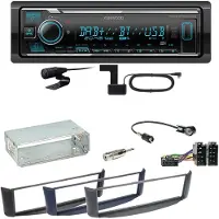 Kenwood KMM-BT508DAB Bluetooth Digitalradio USB Einbauset Smart ForTwo 450