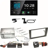 Kenwood DMX5020DABS Android Auto CarPlay Einbauset für Seat Exeo Audi A4 B6 B7