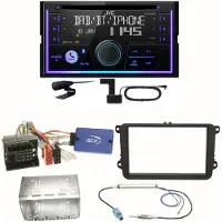 JVC KW-DB95BT Bluetooth Digitalradio Einbauset für Golf 5 6 Passat 3C B7 Touran
