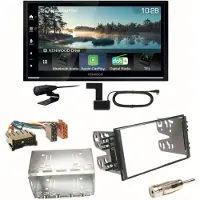 Kenwood DMX7722DABS Android Auto Einbauset für Kia Sorento JC Rio DC Carnival