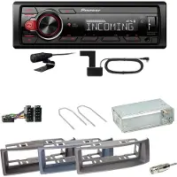 Pioneer MVH-330DAB Bluetooth Digitalradio Einbauset für Renault Megane Scenic 1