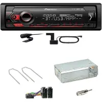 Pioneer MVH-S420DAB DAB+ Bluetooth Einbauset für Renault Megane 2 Clio 3 Modus