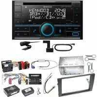 Kenwood DPX-7300DAB Bluetooth Digitalradio Einbauset für Audi A4 B6 B7 Seat Exeo