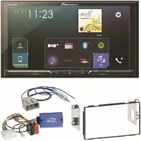 Pioneer SPH-DA230DAB Carplay Android Auto Einbauset für Nissan Qashqai J10