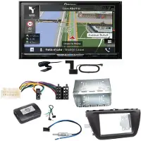 Pioneer AVIC-Z830DAB Navigation Bluetooth USB Einbauset für Suzuki SX4 S-Cross