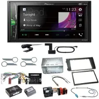 Pioneer DMH-A3300DAB Bluetooth MP3 USB DAB+ Einbauset für Audi A6 4B Facelift