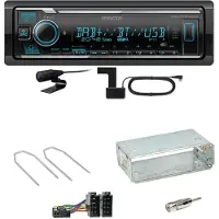Kenwood KMM-BT508DAB Bluetooth Digitalradio Einbauset für Peugeot 206 206 CC