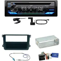 JVC KD-DB922BT Bluetooth DAB Einbauset für Beetle Jetta Sharan Tiguan T5