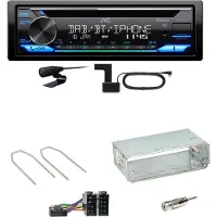 JVC KD-DB922BT Bluetooth DAB USB CD Einbauset für Dacia Logan Sandero bis 2011