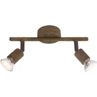 Globo LED Deckenstrahler, rostfarben, Spot verstellbar, L 26 cm