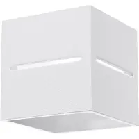Etc-shop LED Wandleuchte, Aluminium, UP DOWN, weiß, H 12 cm