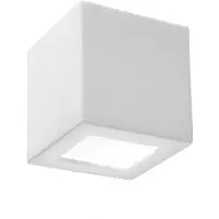 Etc-shop Wandleuchte, UP & Down Keramik, weiß, L 32 cm