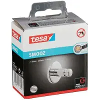 TESA Smooz Klebehaken 40318 verchromt, rundes Design