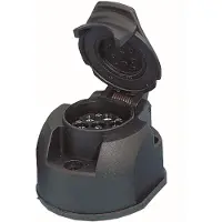 YOUCAMP WEST 13K-Steckdose - kompatibel mit 7pol Stecker - Abschaltautomatik für Nebelleuchte