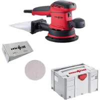 Mafell Exzenterschleifer EVA 150 E/3 + Schleifgitter 150mm 2x5 Uni-Filter-Beutel