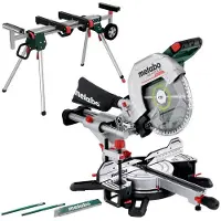 Metabo Akku Kappsäge KGS 18 LTX BL 305 + Untergestell KSU 251