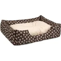 BedDog Hundebett MIMI, Hundesofa,Hundekissen,(S) ca. 55x40x17cm,SAND-DOG (braun/muster)