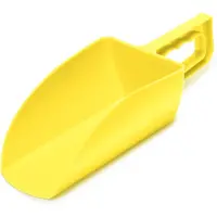 Garronda Futterschaufel ca. 1000 g – ergonomische Schaufel für Futter, Granulat, Streu & Dünger – robuster Kunststoff – BPA-frei, leicht zu reinigen – GD-0153 Gelb