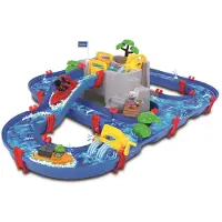Aquaplay Wasserbahn - 70 Teile - 126x88 cm - Bjergsø - - One Size - Spielzeug