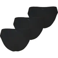 Puma Slip "WOMEN MAINLINE BRIEFS", Damen, Gr. L, schwarz, Single Jersey, Obermaterial: 56% Baumwolle, 38% Modal, 6% Elasthan, körpernah, Unterhosen Slip, unifarben oder meliert