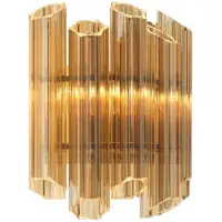 Casa Padrino Luxus Wohnzimmer Wandleuchte Gold 33 x 17 x H. 32,5 cm - Luxus Kollektion