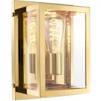 Casa Padrino Luxus Wandleuchte Gold 20 x 13 x H. 28 cm - Hotel & Restaurant Leuchte