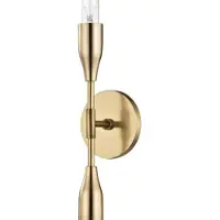 Casa Padrino Luxus Doppel Wandleuchte Antik Messing 12,1 x 8,9 x H. 76,2 cm - Luxus Kollektion