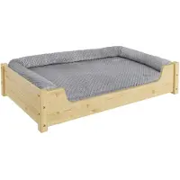 Polen Hundebett für große Hunde 100x60 Kiefer Tierbett V-30-32-K-100x60