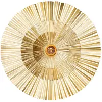 Casa Padrino Luxus Wandleuchte Ø 60 cm - Runde Messing Wandlampe - Hotel & Restaurant Wandleuchte - Luxus Kollektion
