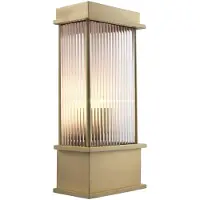 Casa Padrino Wandleuchte Messing 20 x 12 x H. 43 cm - Luxus Hotel & Restaurant Möbel