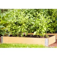BURI Hochbeet-Rahmen natur Frühbeet Pflanzbeet Gartenbeet Blumenkasten erweiterbar