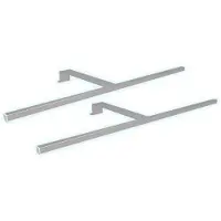 Kalb Material für Möbel kalb | LED Schrankbeleuchtung Schwebetür Aufbauleuchte silbergrau 600mm 2er Set neutralweiß