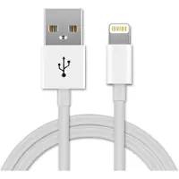 Subtel USB Kabel 1m kompatibel mit Apple Magic Keyboard / Magic Mouse 2 / Magic Trackpad 2 Ladekabel Lightning 8 Pin auf USB A 2.0 Datenkabel weiß